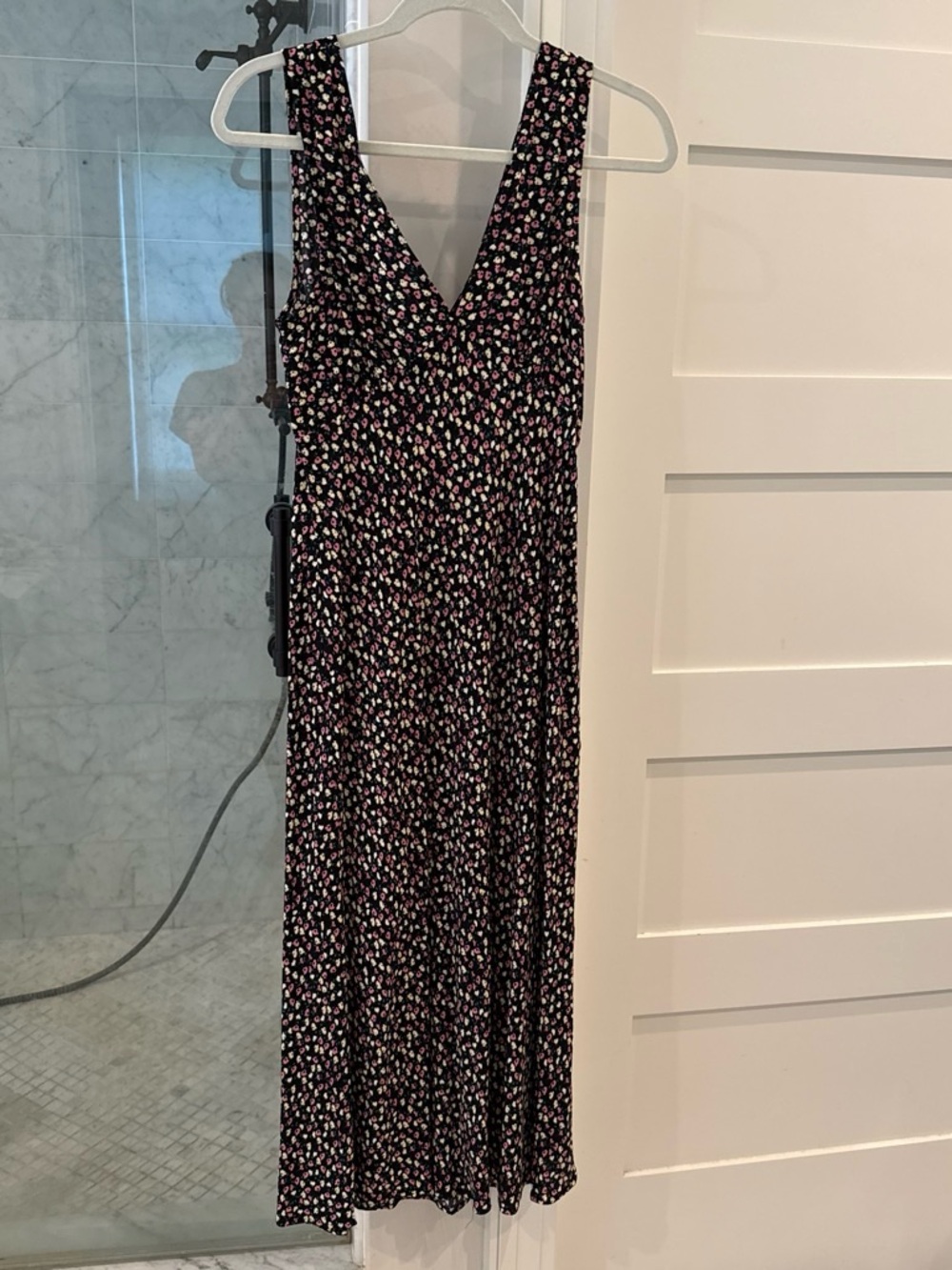 Rails Black Floral Dress with Pink and Cream Blooms